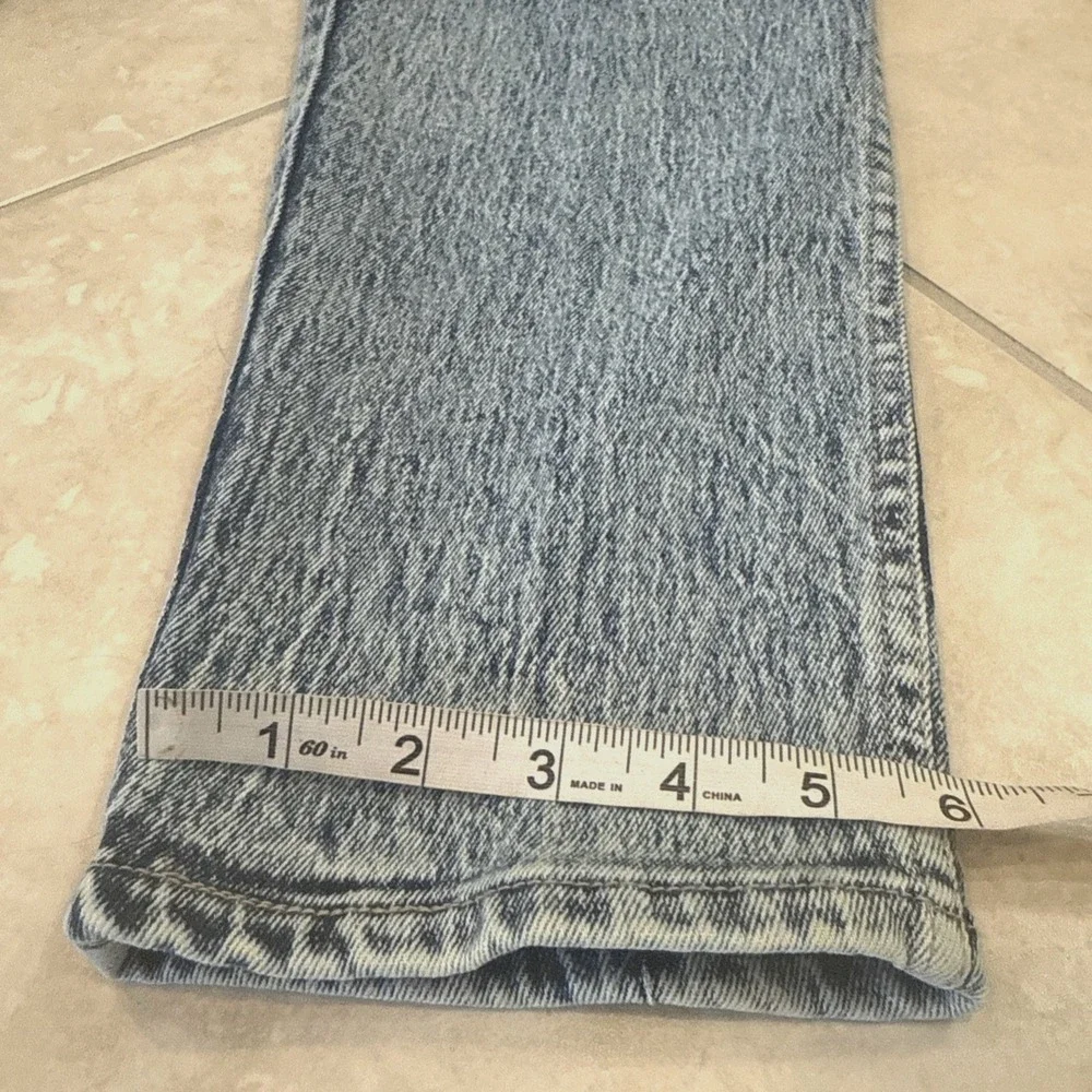 VTG‎ Pure Jeanswear Jeans Size 32 Acid Wash High Rise Tapered Leg Retro 90s