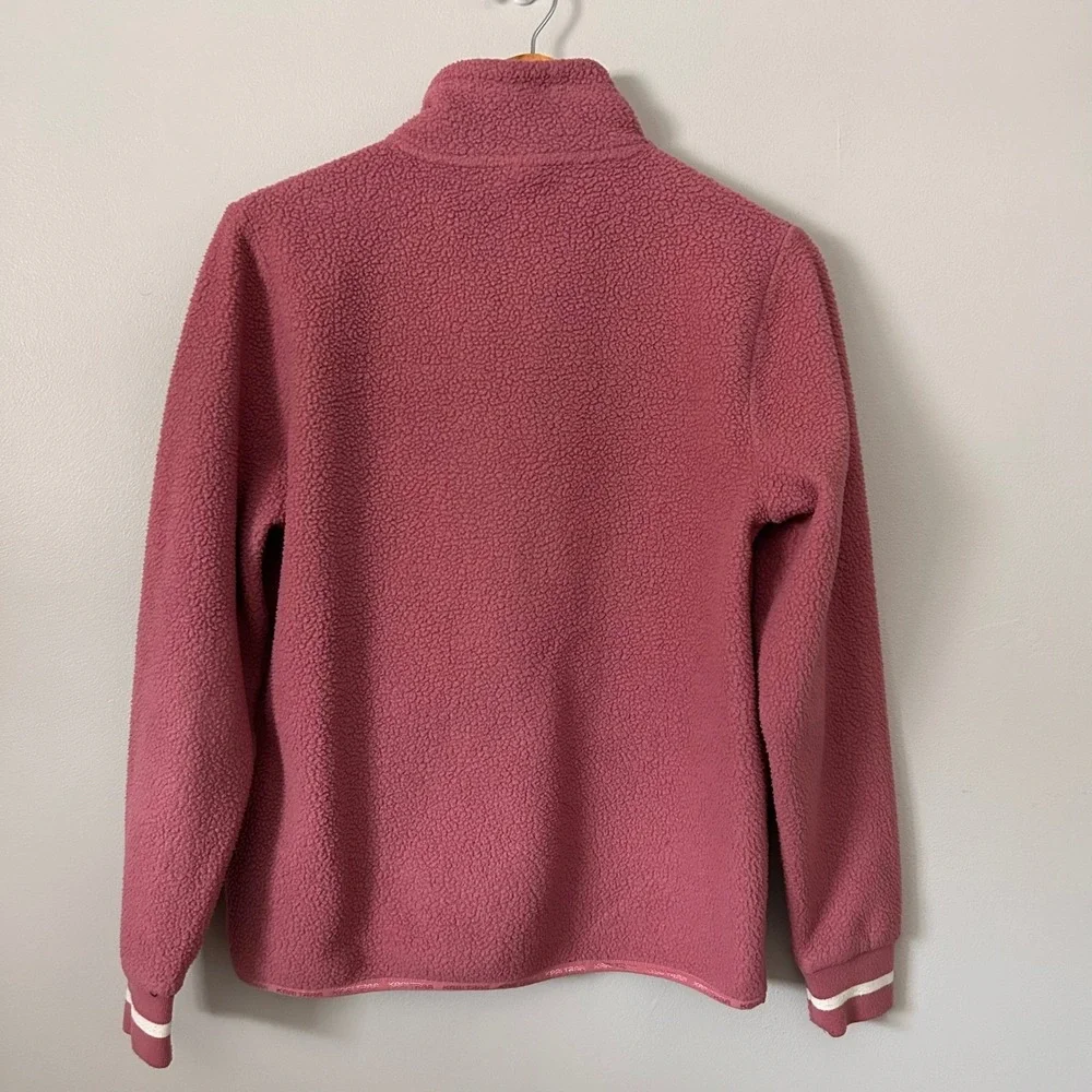 Kari Traa Jacket Womens Medium Rose Pink Rothe Sherpa Full Zip‎ Fleece Mock Neck