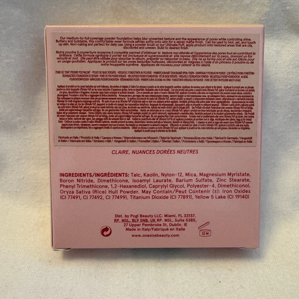NEW, ONE/SIZE Turn Up The Base Versatile Foundation Powder‎ - Light 3 NG