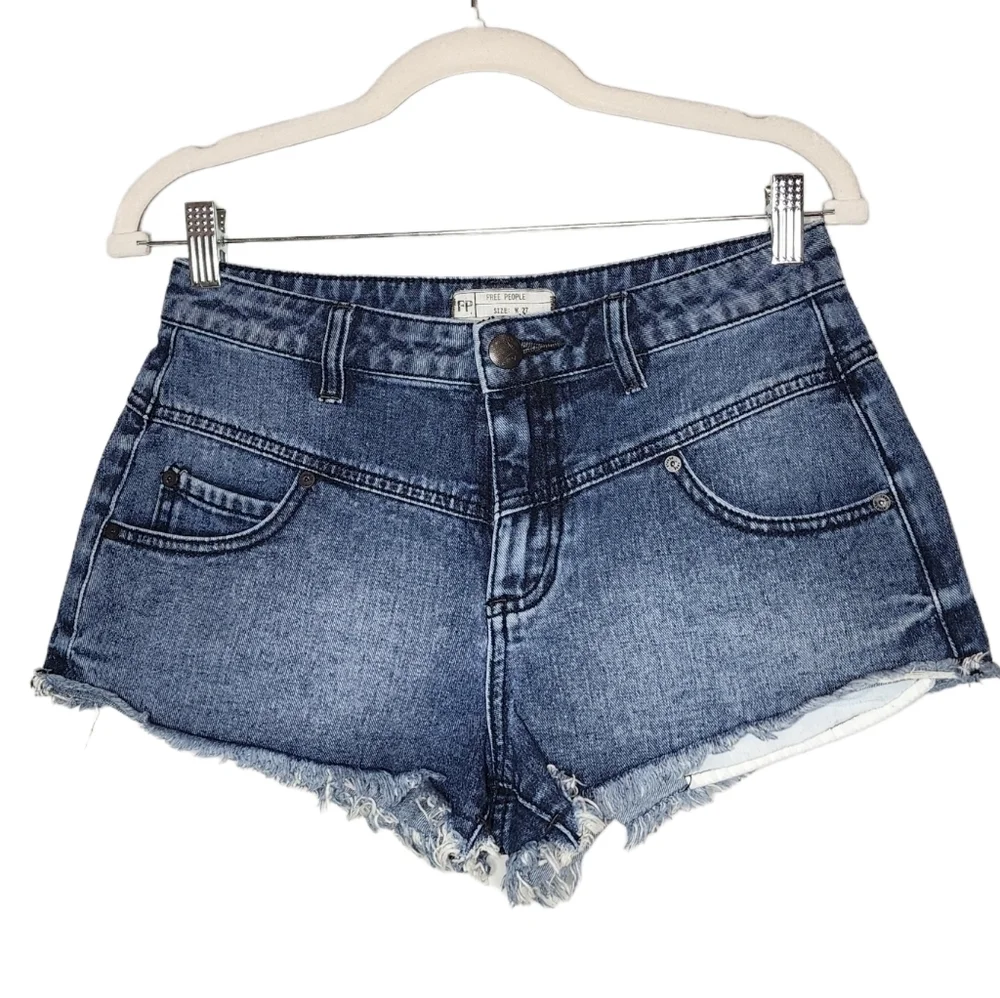 Free People jean shorts.‎