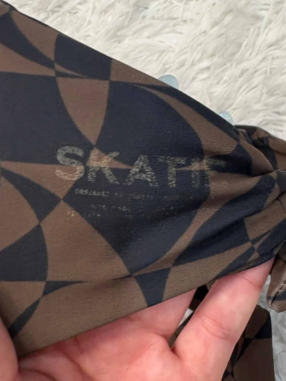 Skatie brown printed
