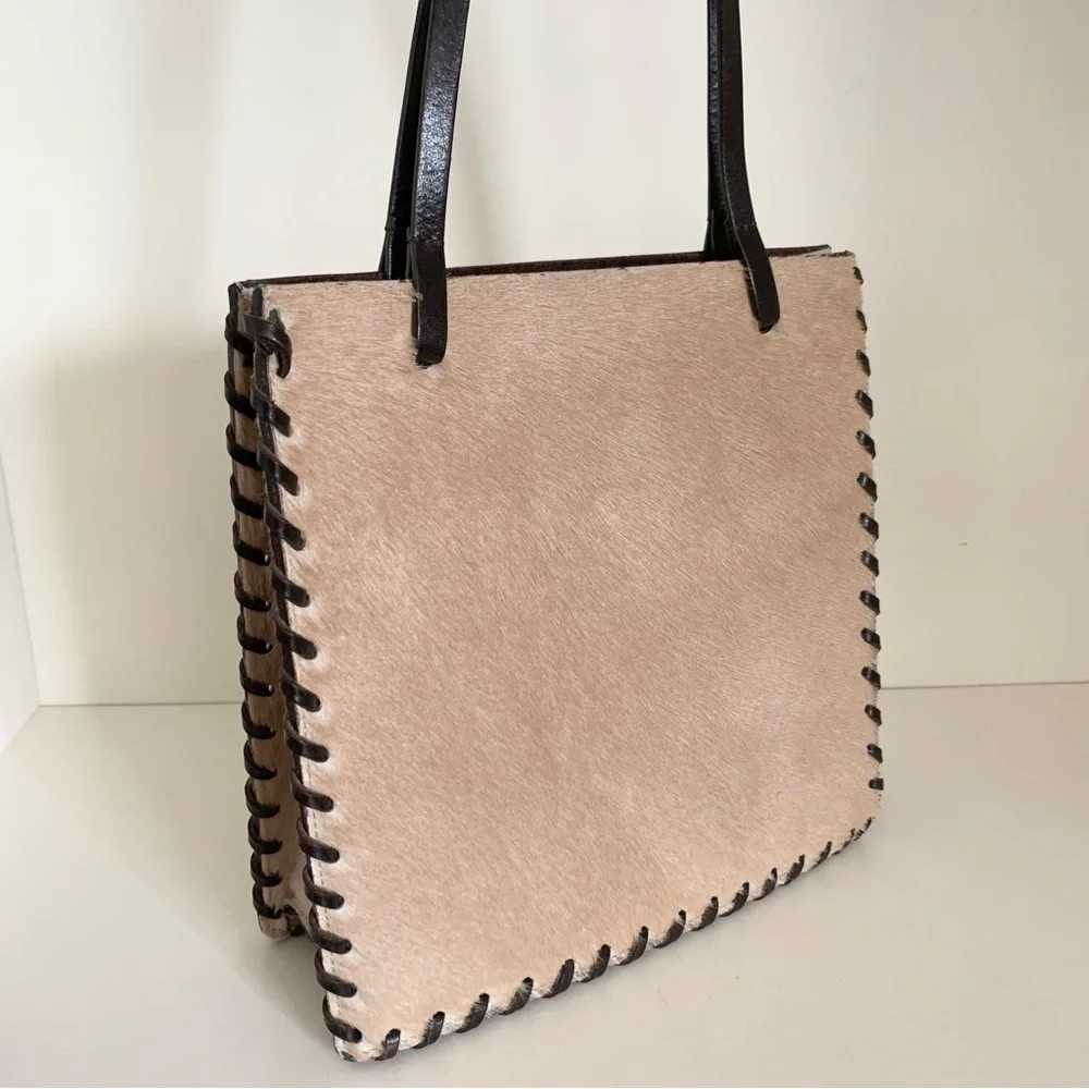 Vintage Horse hide time postmodern purse