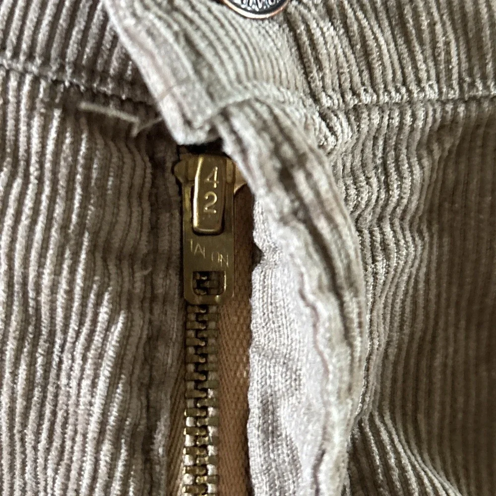 Vintage 70's Levi's Corduroy Pants‎ Men's 34x32 White Tab Light Brown Talon 42