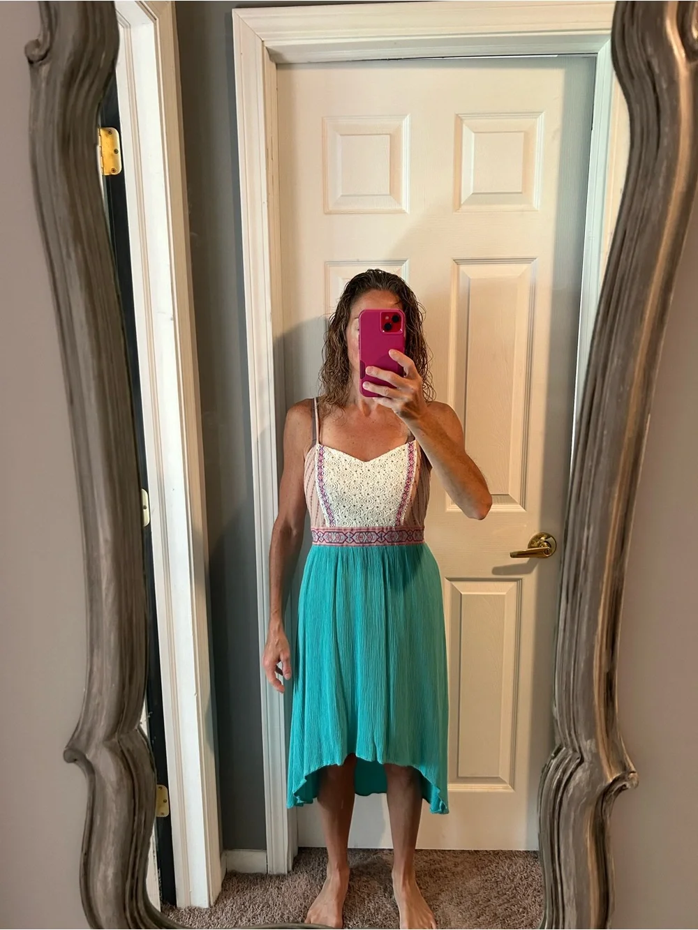 No tags flowy teal