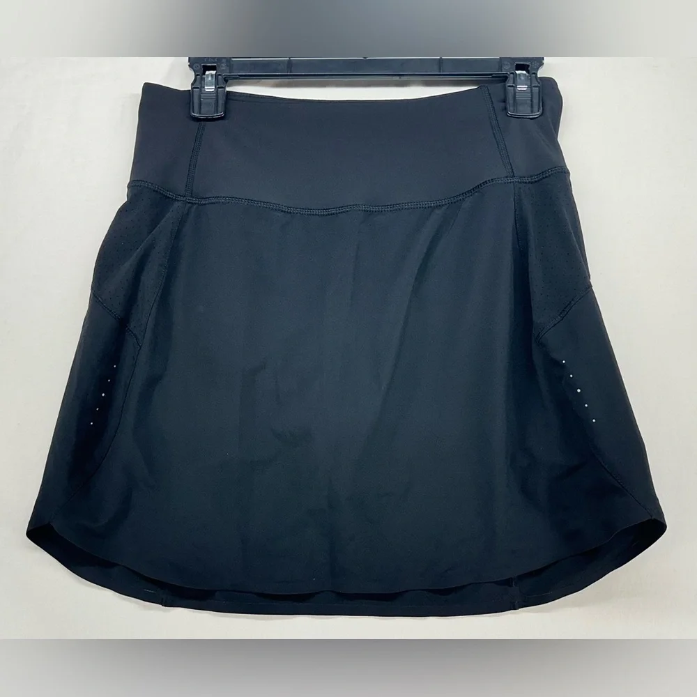 Athleta‎ Skort Womens Small Black Run With It 16 Inch Running Built-In Shorts