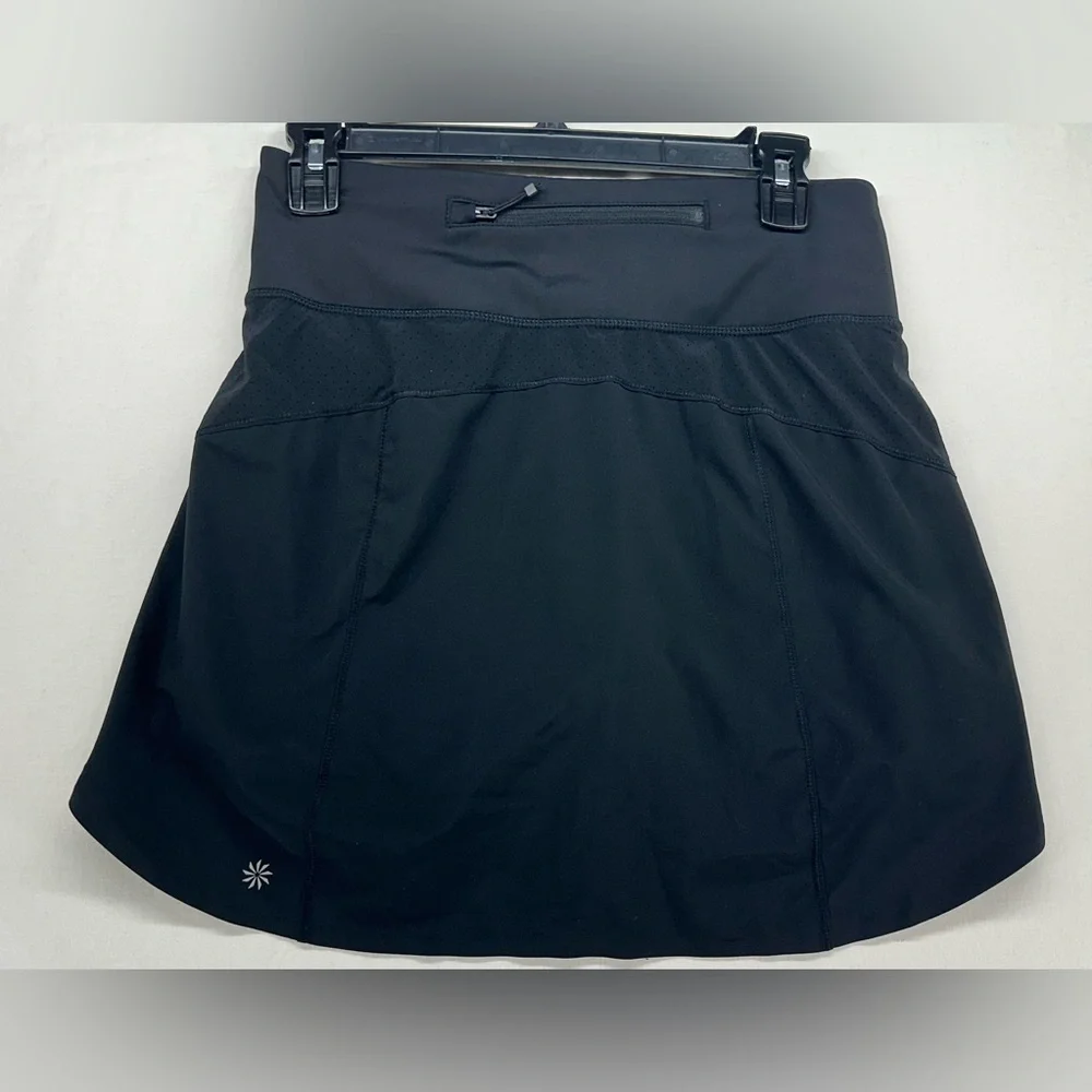 Athleta‎ Skort Womens Small Black Run With It 16 Inch Running Built-In Shorts