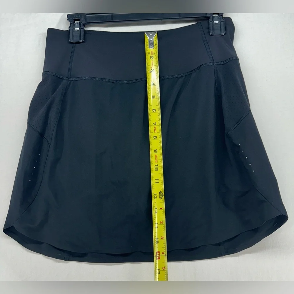 Athleta‎ Skort Womens Small Black Run With It 16 Inch Running Built-In Shorts