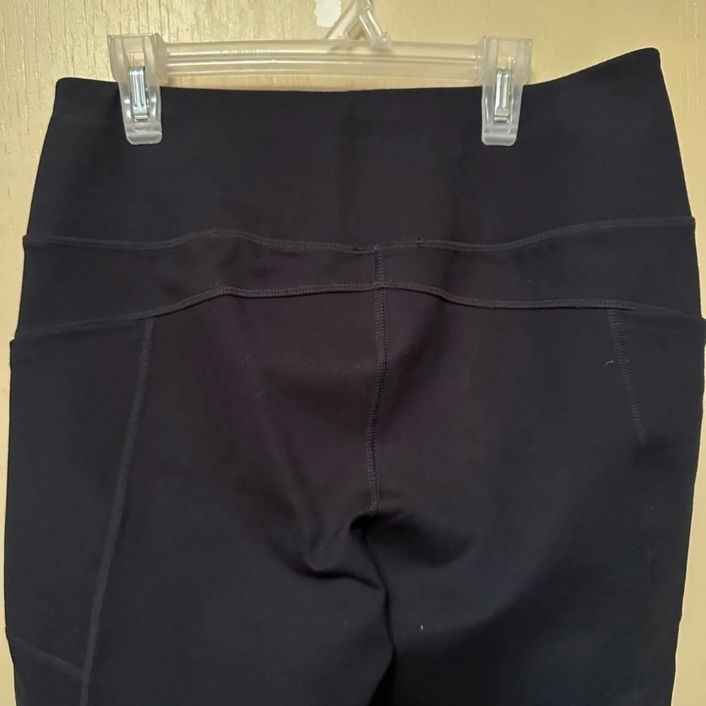 Soft Surroundings Small Athletic Black High Rise Leggings with Pockets Comfy