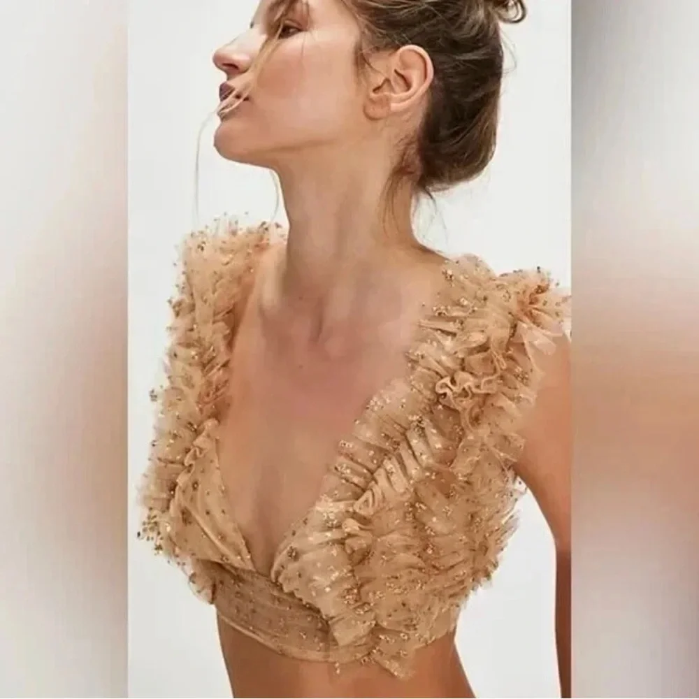Free People delicate ruffled
