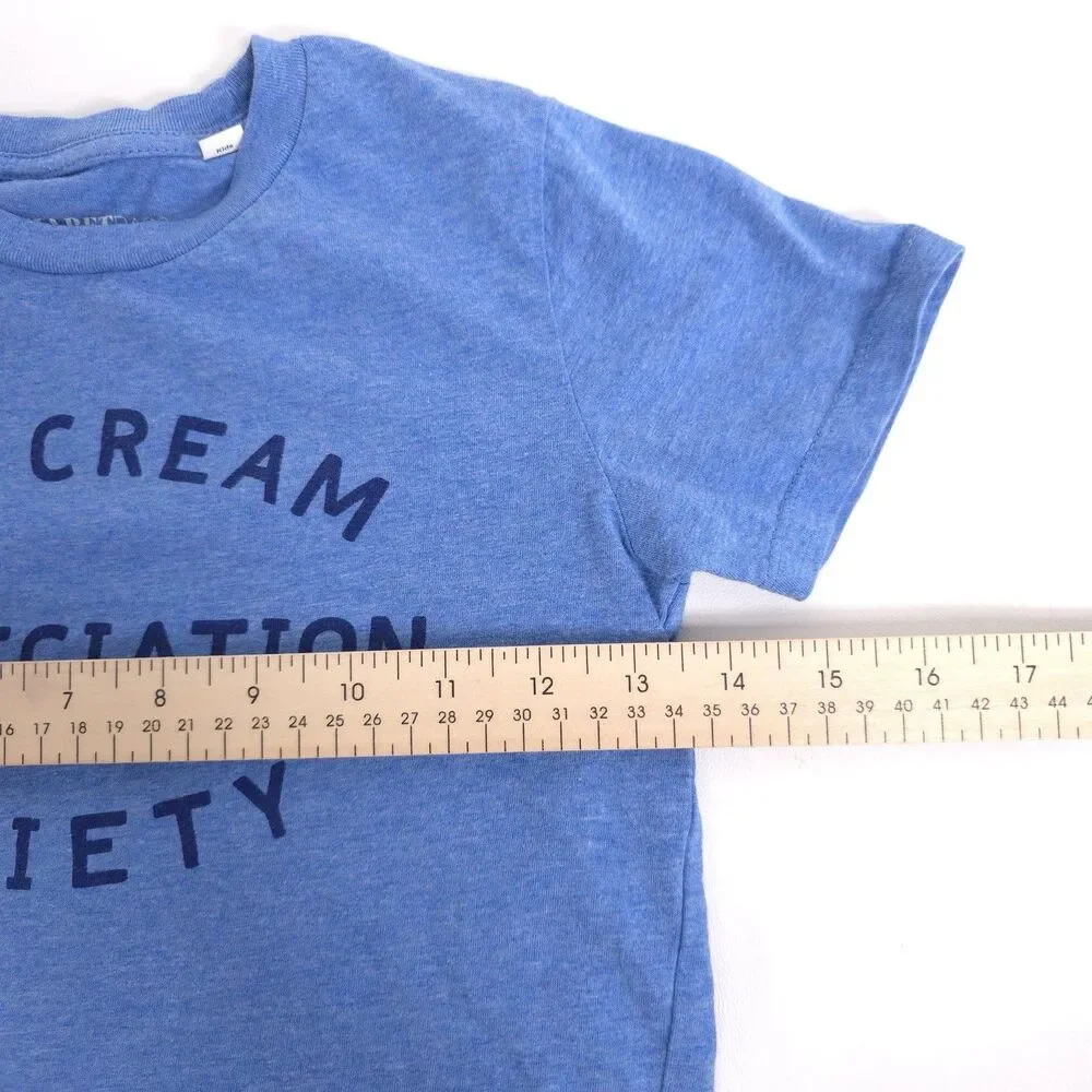 ALPHABETBAGS Kids 7-8Y Ice Cream Appreciation Society Unisex Tee‎ ORGANIC COTTON