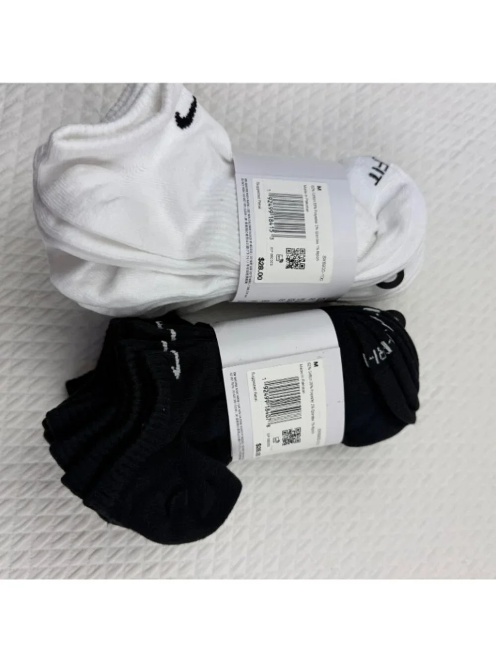 Nike 12 pairs Everyday Cushioned Dri-FIT No Show Youth Training Socks Mens M 6-8