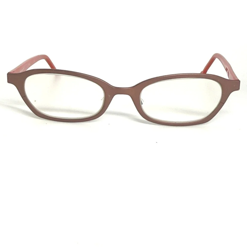 l.a. Eyeworks Donna Su 828M Titanium Eyeglasses‎ Frames Red Brown Japan 21948