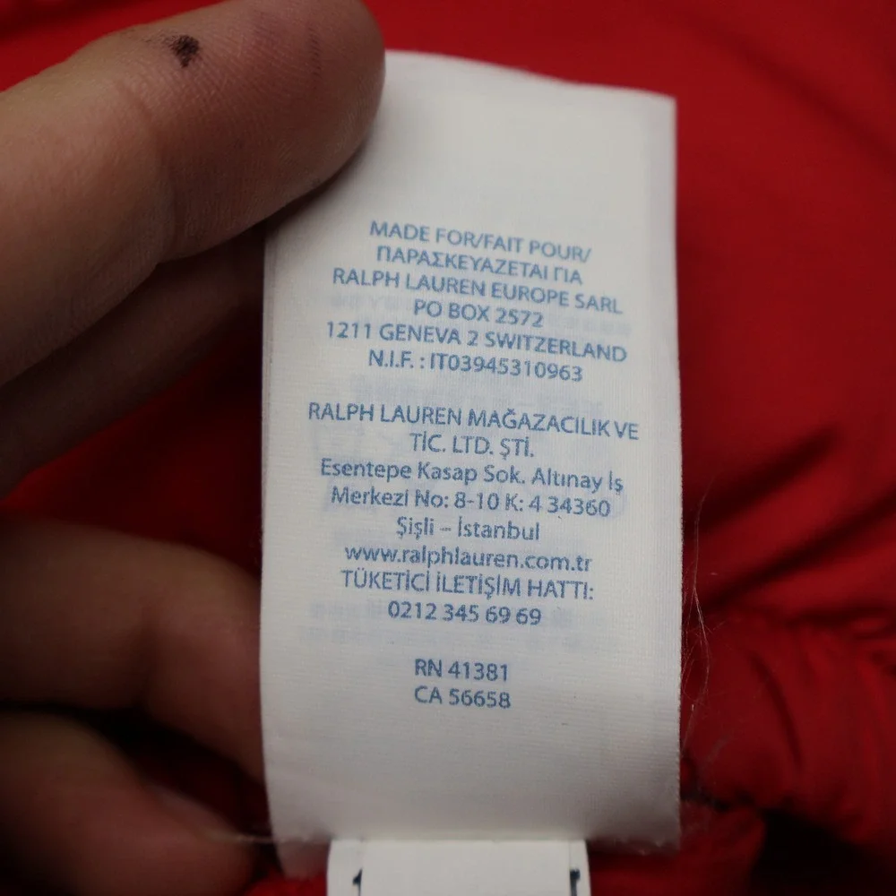 Ralph Lauren puffer issue