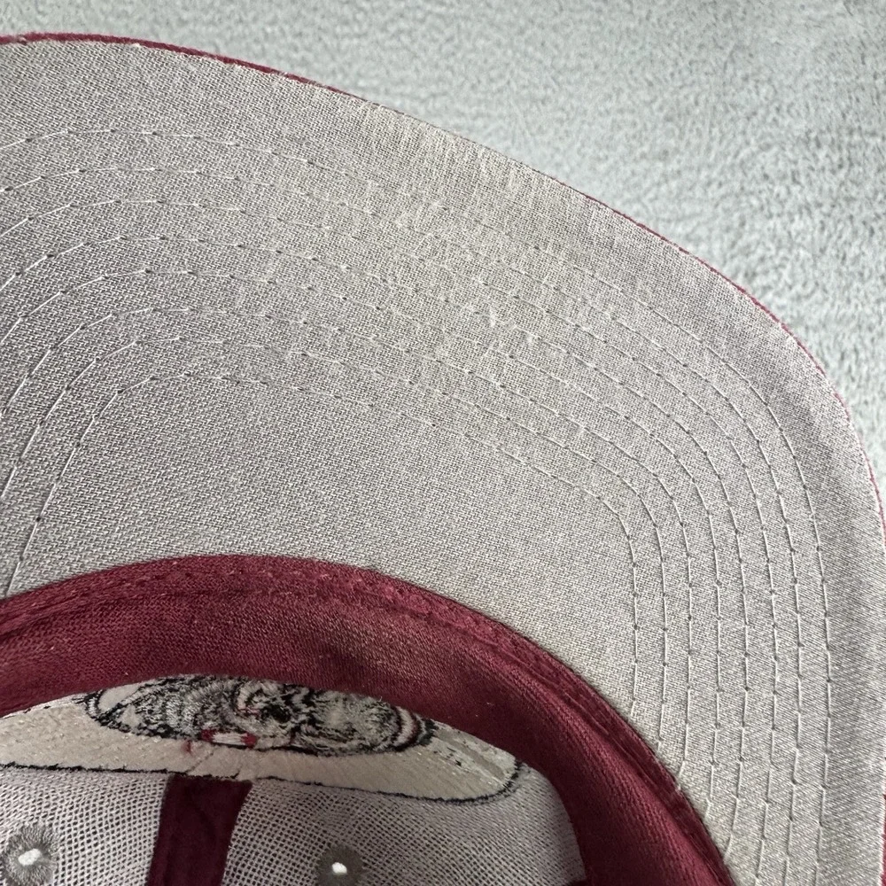 Vintage Alabama Crimson Tide Snapback Hat Maroon Embroidered Patch Logo TOTW