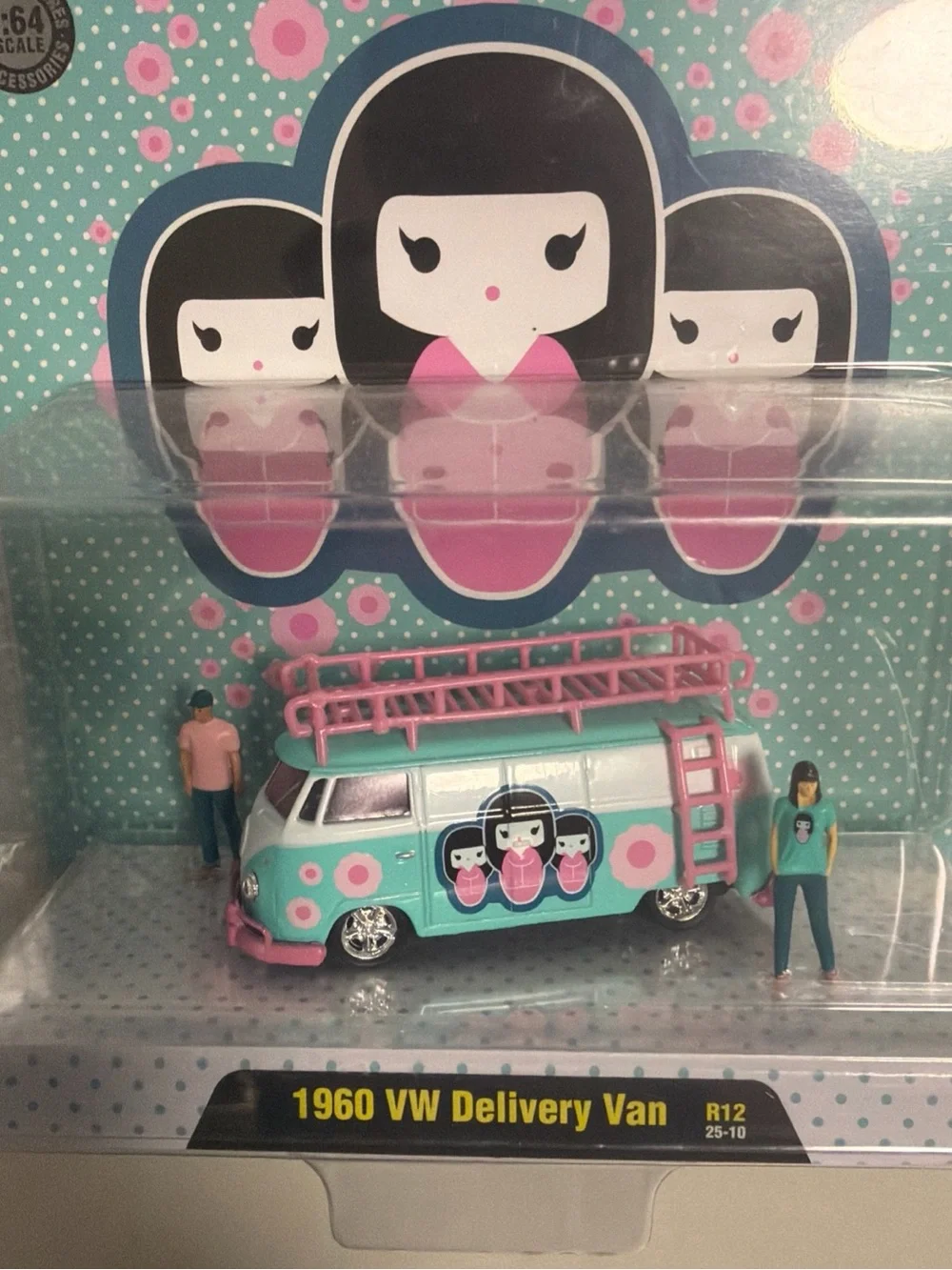 M2 Machines 1960 VW Delivery Van Toy - Pink & Aqua