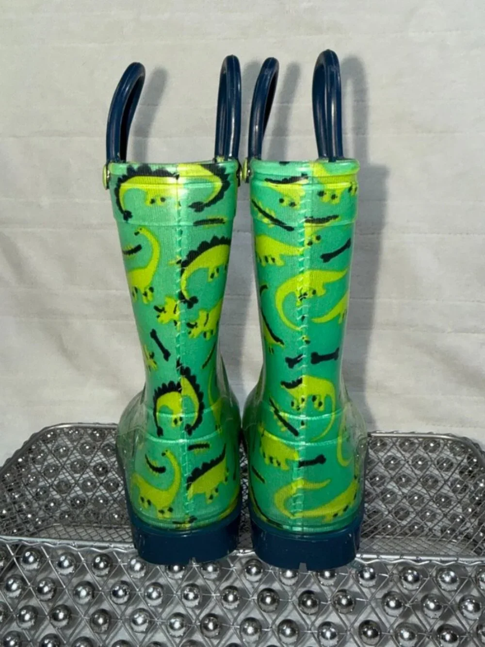 Lilly of New York Dinosaur Rain Boots Toddler Size 7
