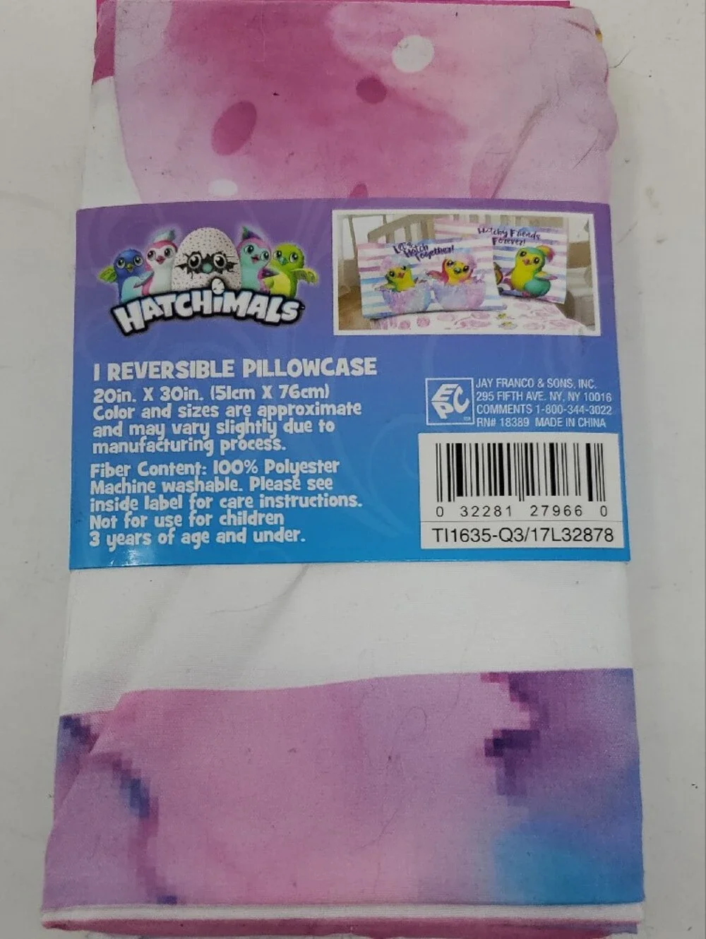 Hatchimals reversible pillowcase