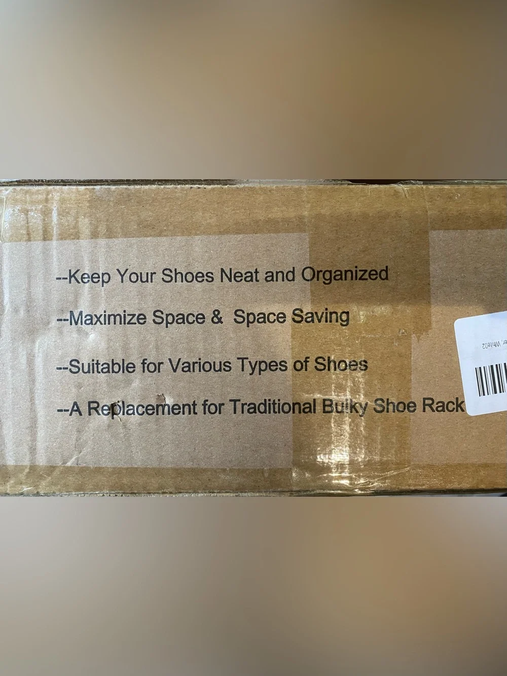 Secret Space 12 Piece Large Stackable Shoe Storage Boxes - White Frame, NIB!