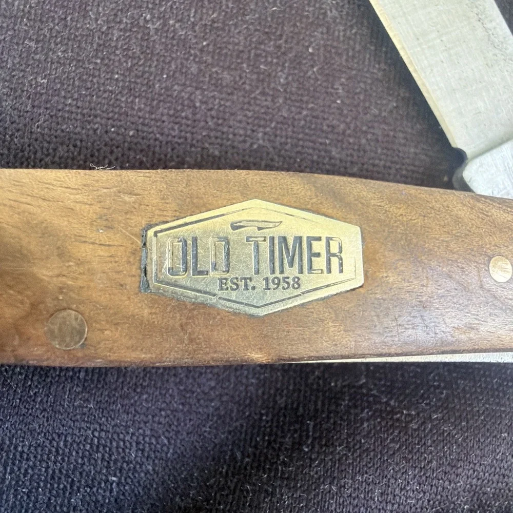 Old Timer 8OTW‎ Desert Ironwood Handle 3-BLADE Stainless Handles Used