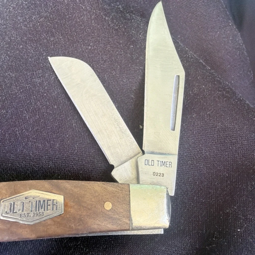 Old Timer 8OTW‎ Desert Ironwood Handle 3-BLADE Stainless Handles Used