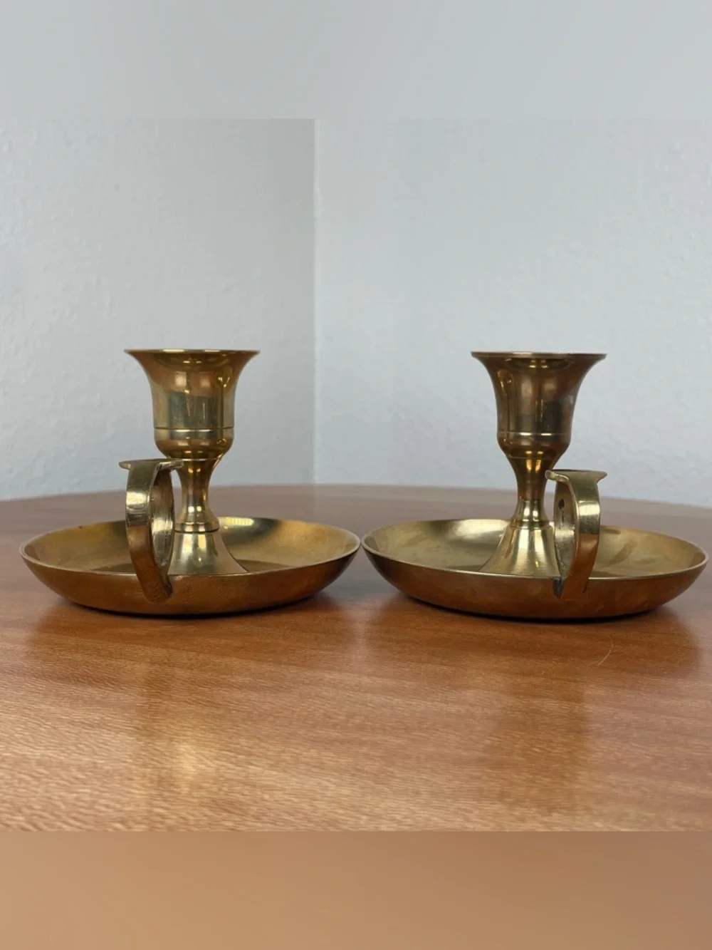 Vintage brass candle