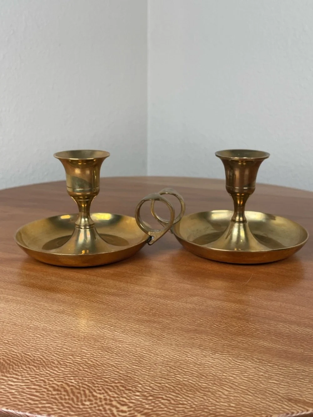 Vintage brass candle