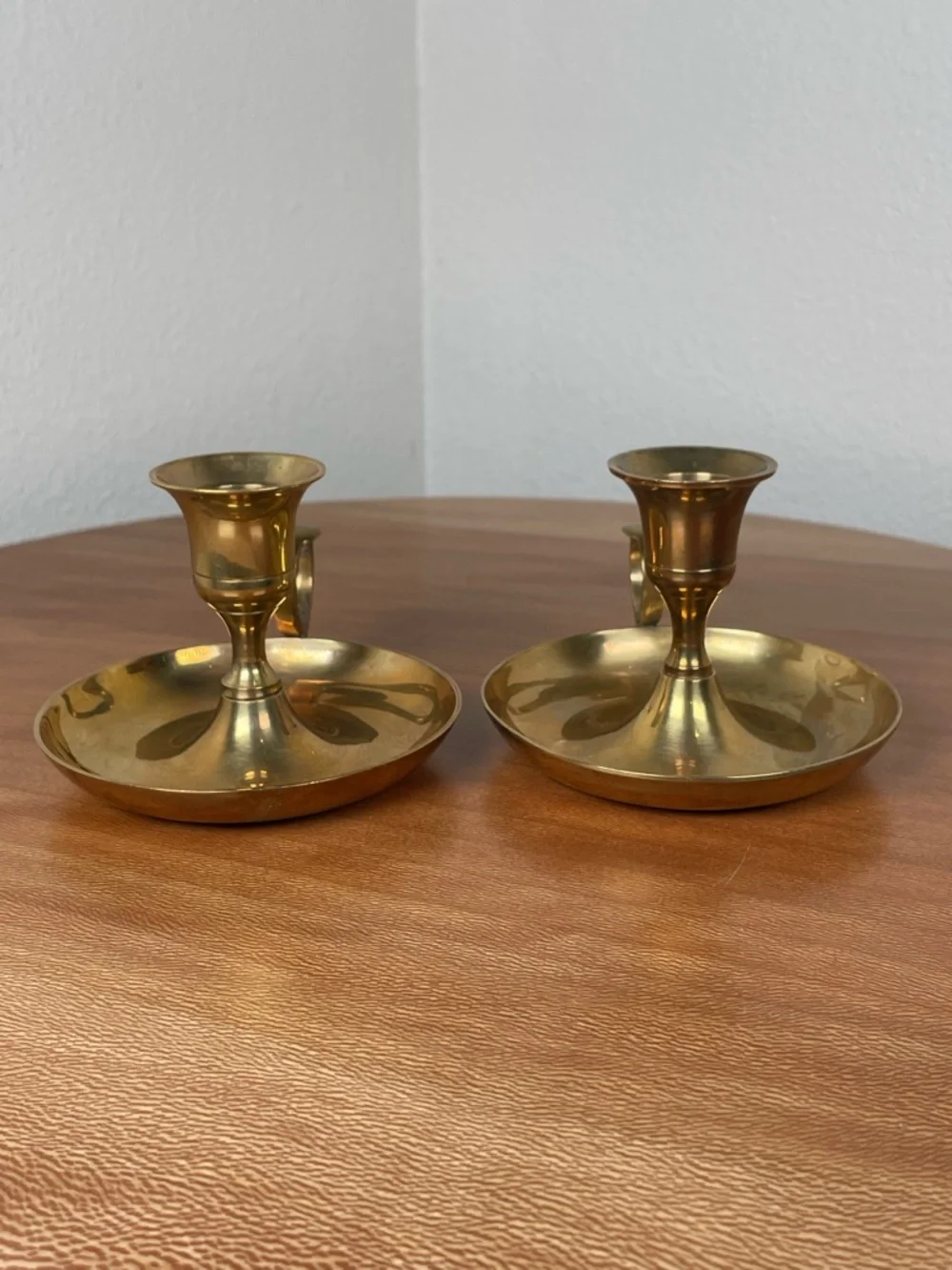 Vintage brass candle