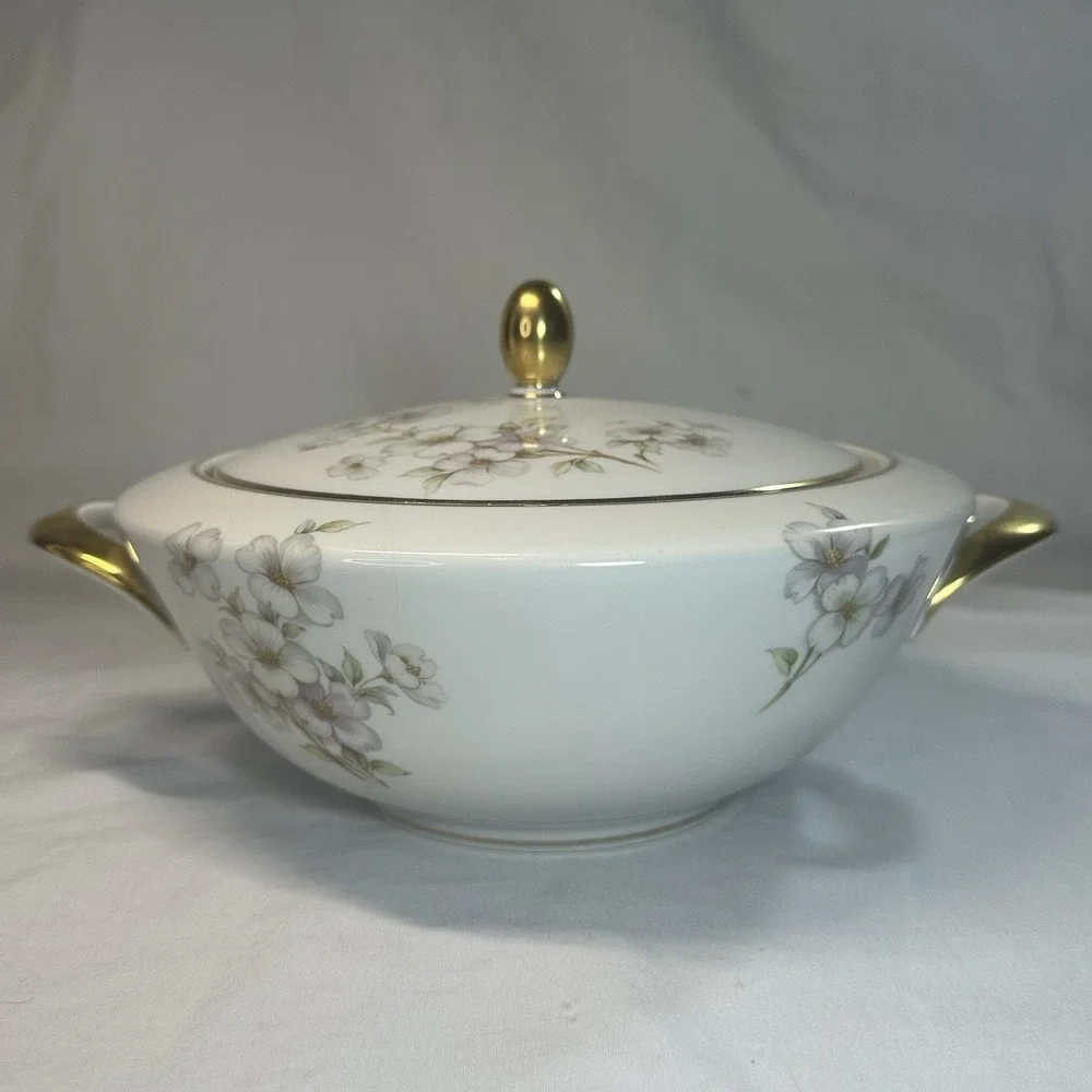 Tirschenreuth Bavaria Dogwood Round Covered Vegetable Tureen‎ Pasco 1147 Germany