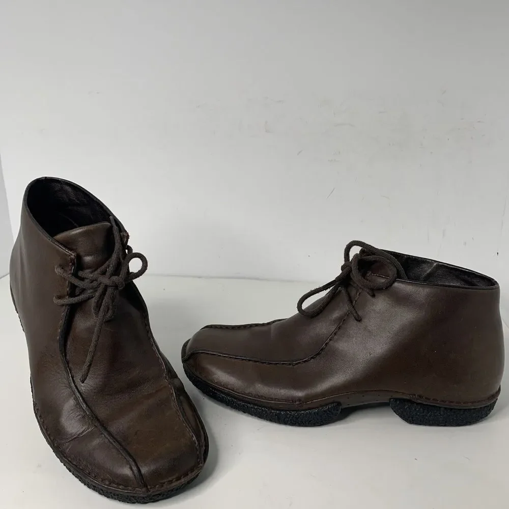 Merrell Mens Metro Gnome Chukka‎ Dark Coffee Boots Sz 10 Hiking Leather EUC