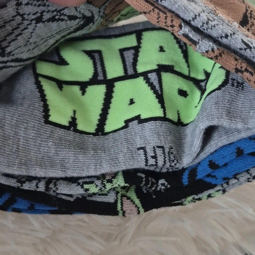 2 Pair Disney Star Wars Mandalorian Unisex Socks Sz 6-12 NEW