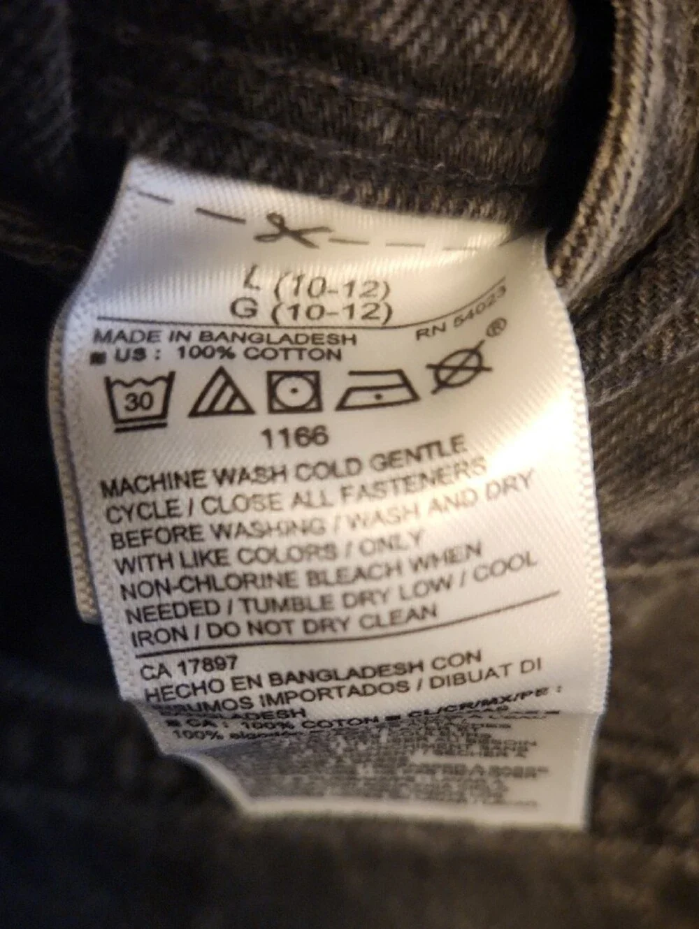 Old Navy belt overalls hem