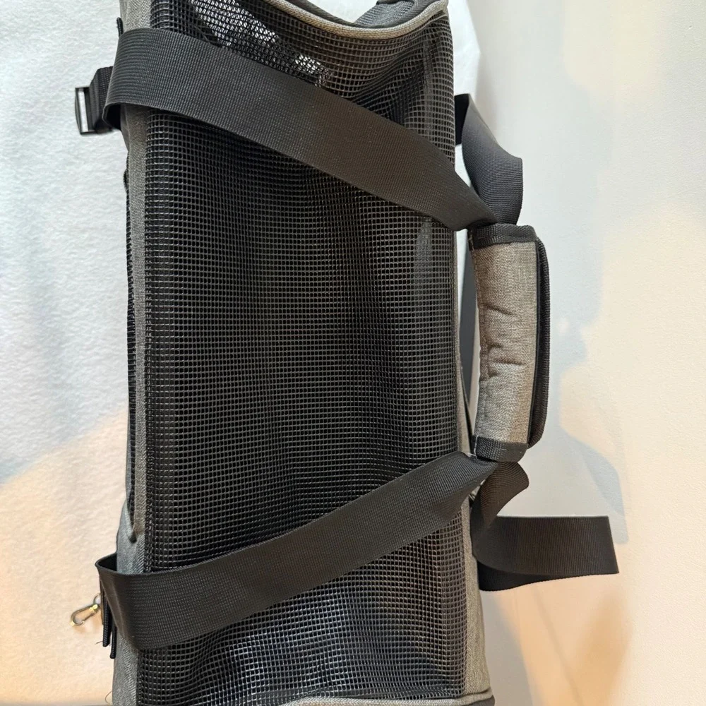 EliteField Soft Sided Pet Carrier Airline Approved Dog Cat Travel‎ Bag Gray