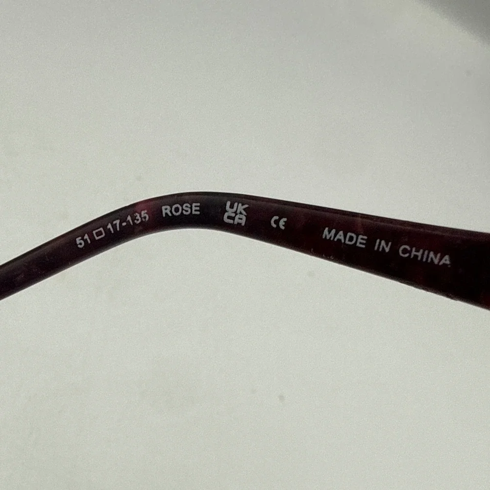Bulova Missoula Rose Pink Semi Rimless Eyeglass Frames 51-17-135