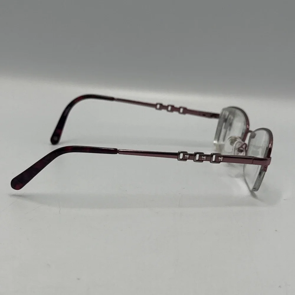 Bulova Missoula Rose Pink Semi Rimless Eyeglass Frames 51-17-135