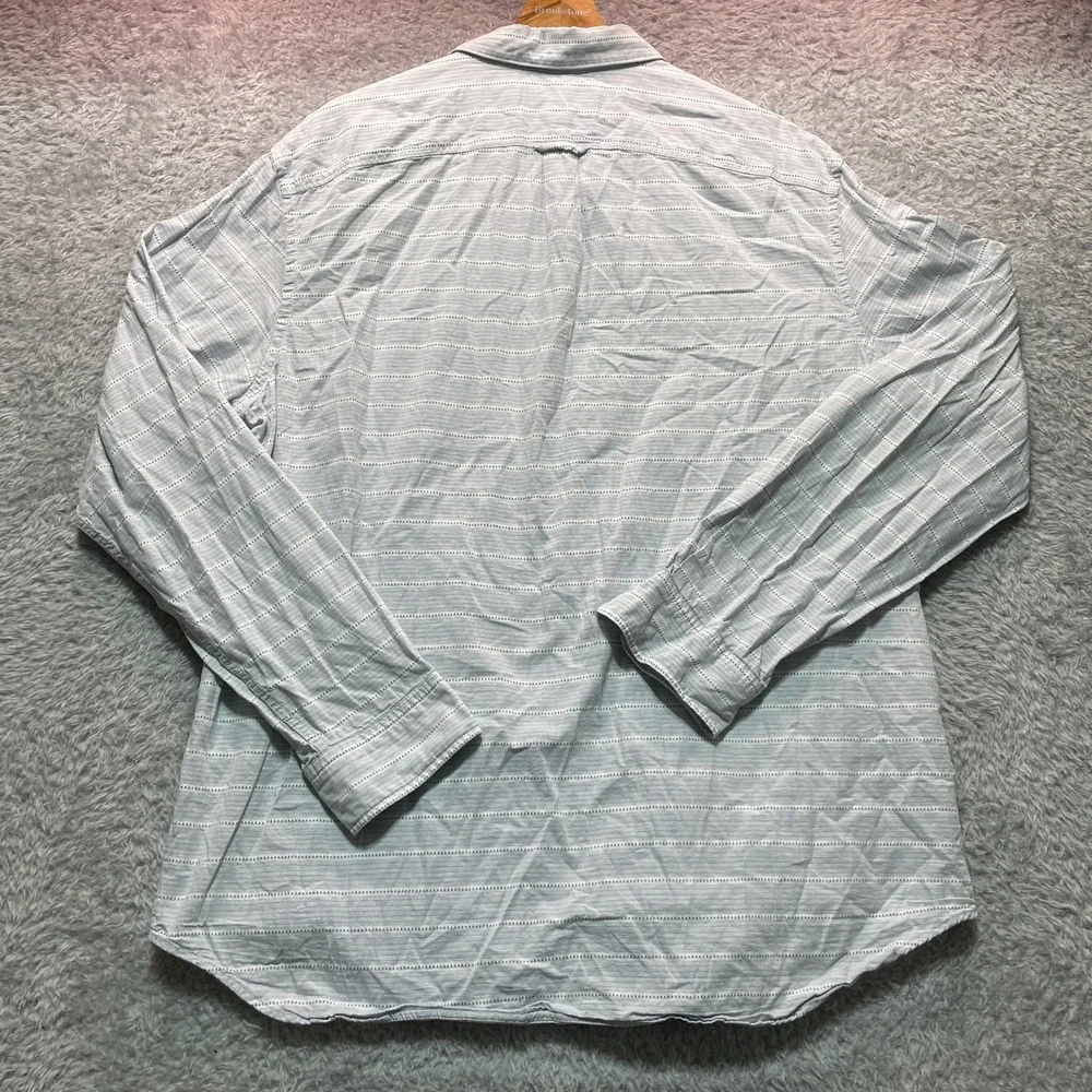 Banana Republic Camden Fit Oxford Shirt Mens XL Blue White Button Up