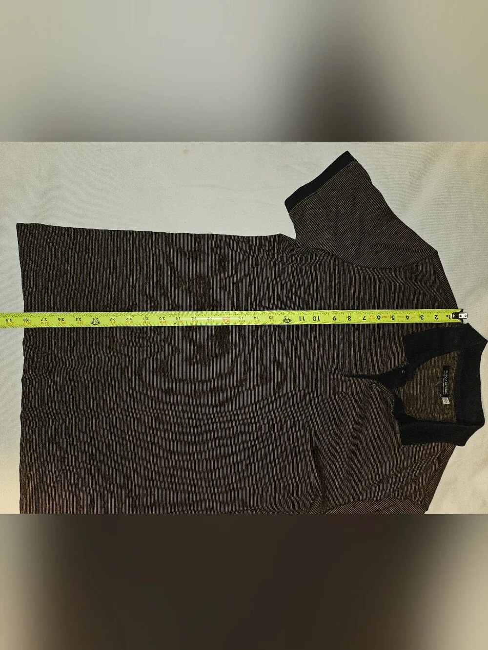Banana Republic Polo Shirt Men's Medium Brown With Black Accents