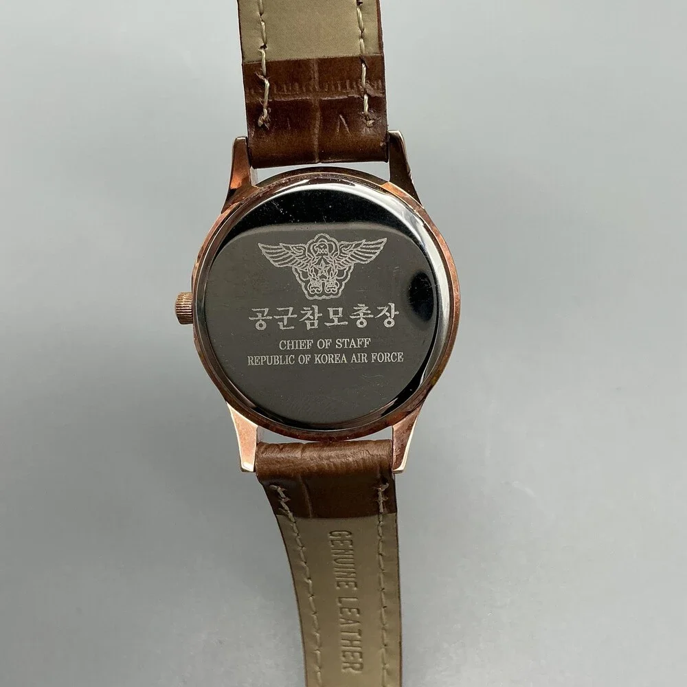 ROK Air Force Womens Watch 28mm Champagne Dial Chief Of Staff New Battery