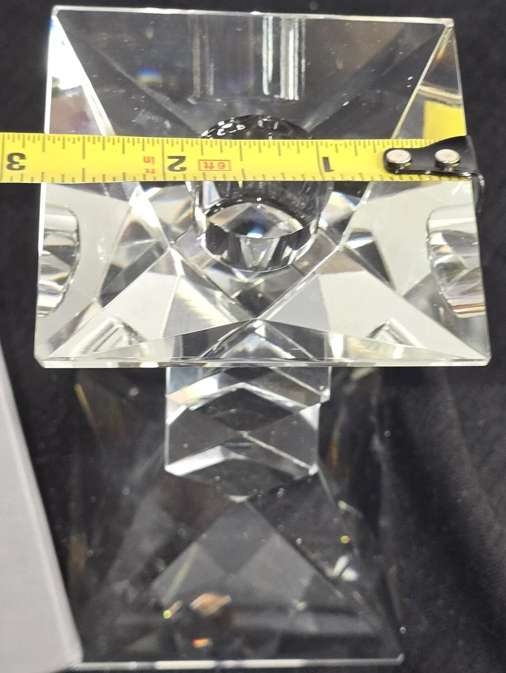 Oleg Cassini Crystal Candlestick Holder