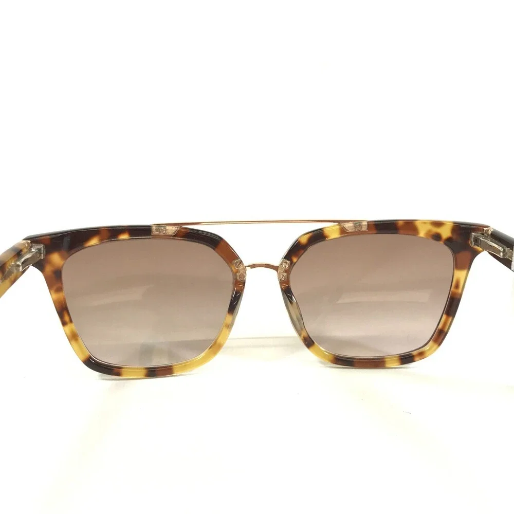 Lilly Pulitzer Sunglasses Positano TO Light Havana Tortoise Gold Wire Mirrored