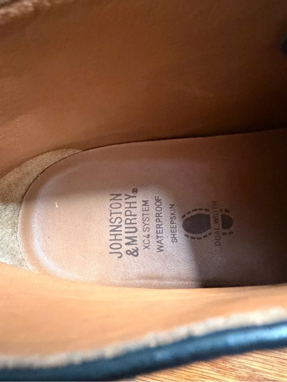 Johnston & Murphy polished black