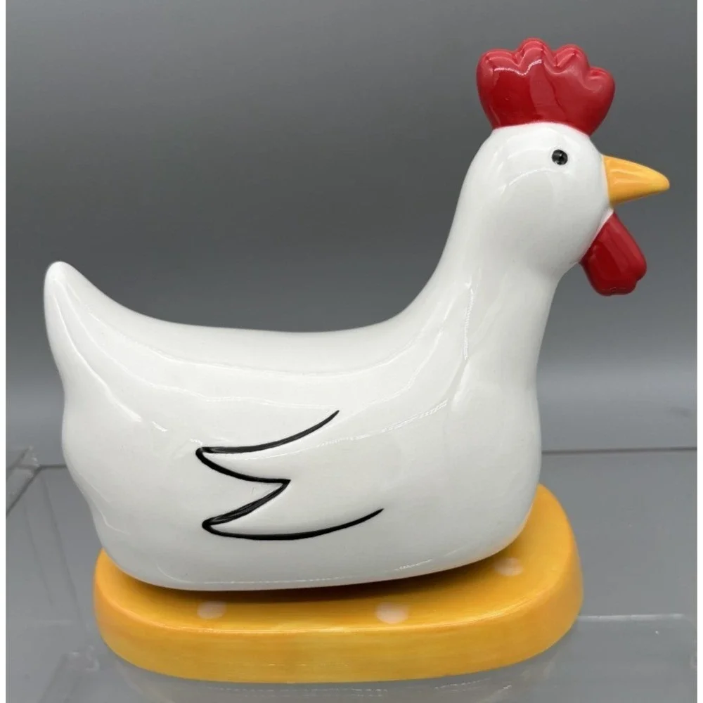 Vintage Silvestri Salt And Pepper Shaker Chicken & Eggs Set Sandra Magsamen READ