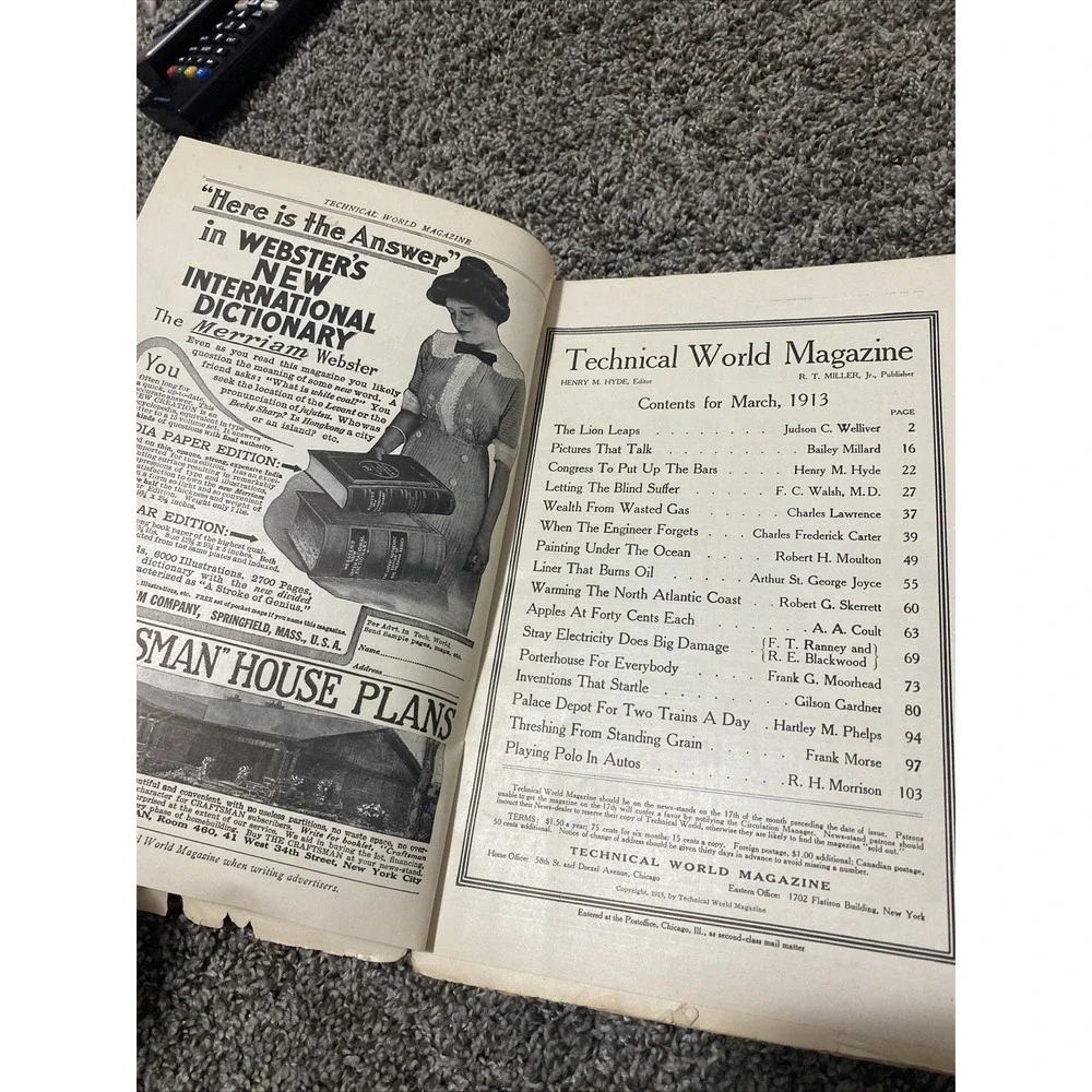 Technical World Magazine please see