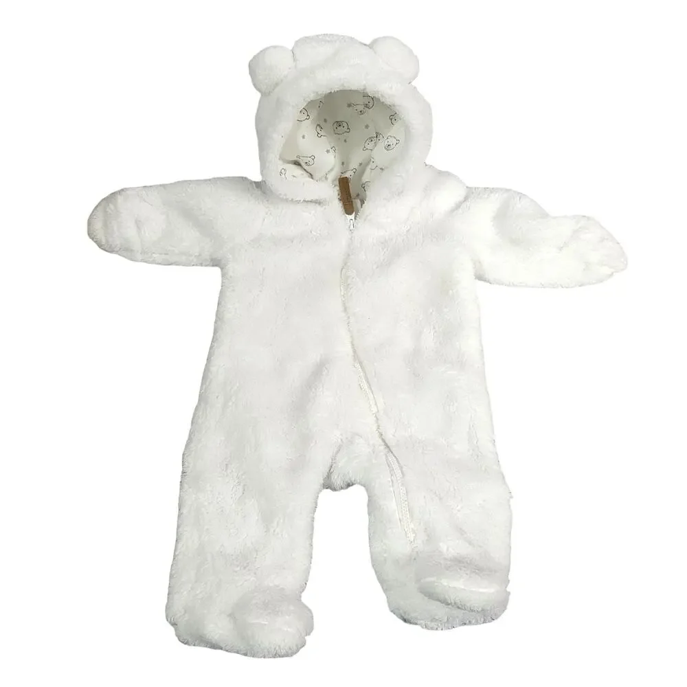 Carter's Fleece Sherpa Snow Suit Size Newborn ‎ New without Tags!!!