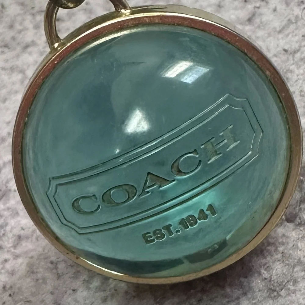 RARE Coach Y2K Orb Charm + Hang Tag