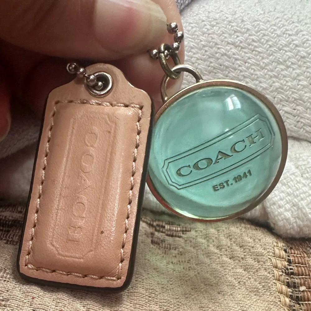 RARE Coach Y2K Orb Charm + Hang Tag