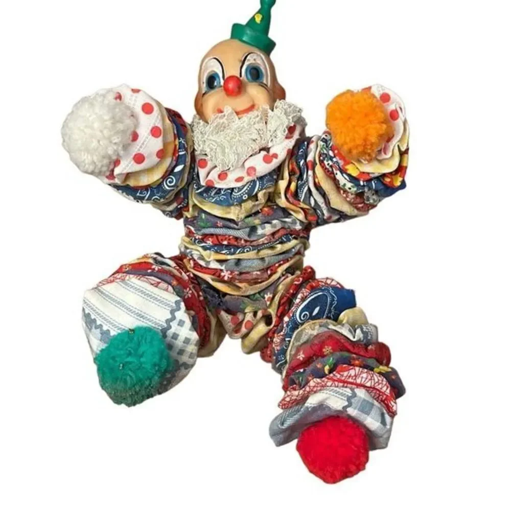 Vintage‎ Cloth Clown Doll