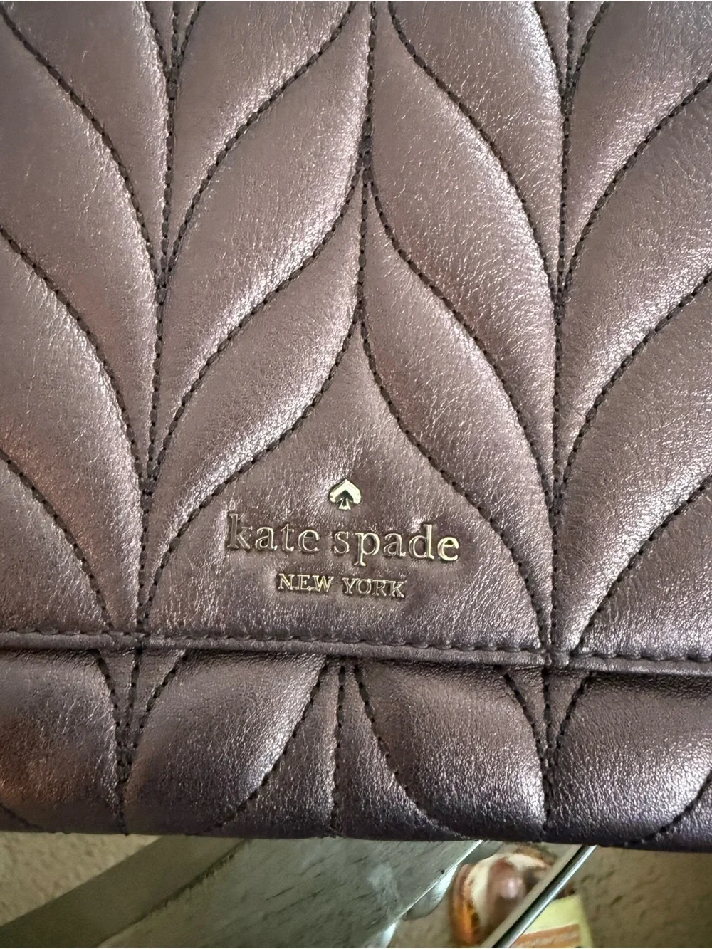 kate spade quilted leather