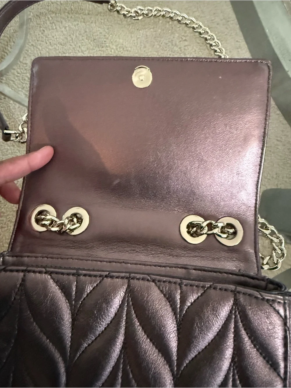 kate spade quilted leather