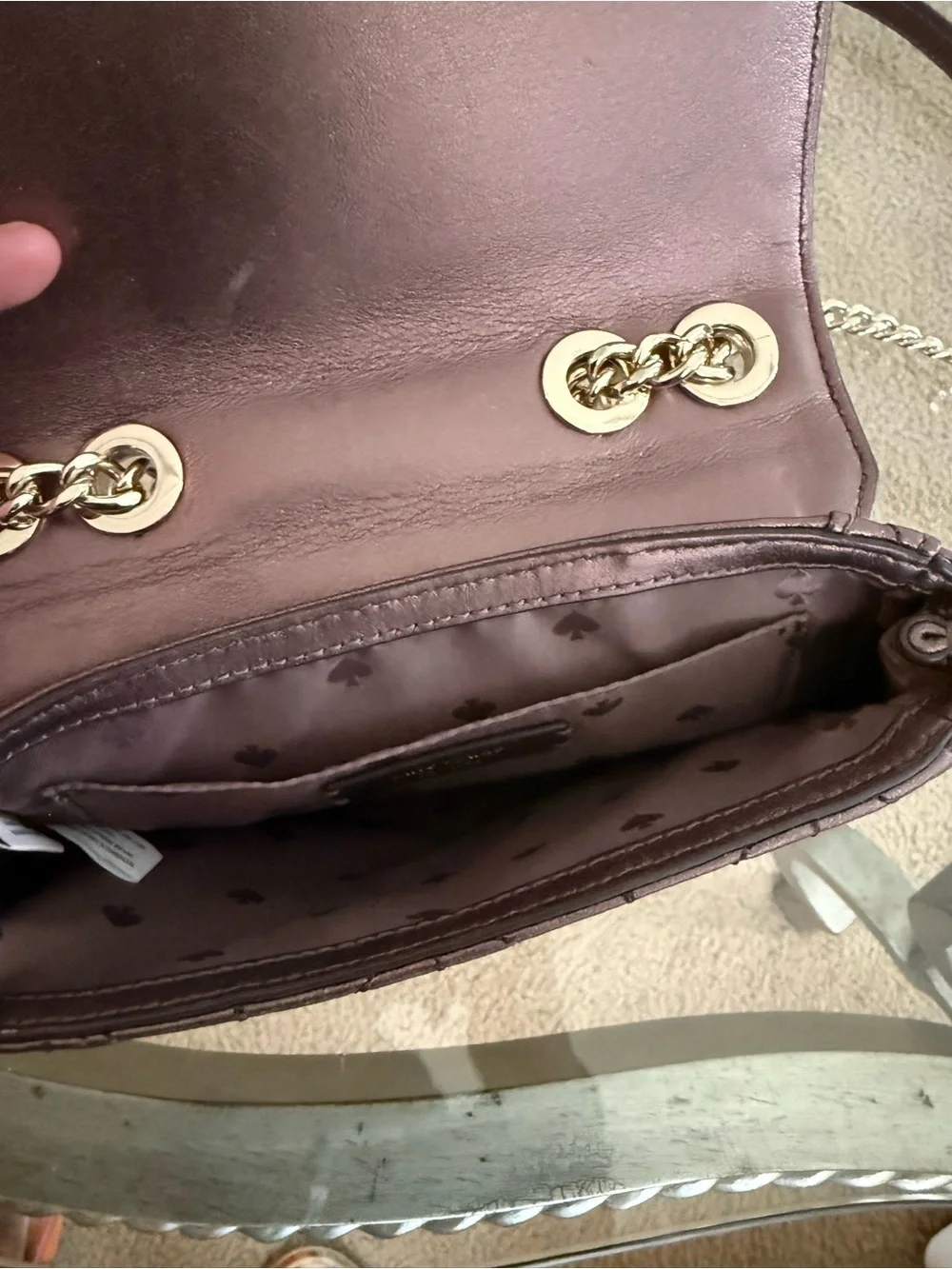 kate spade quilted leather