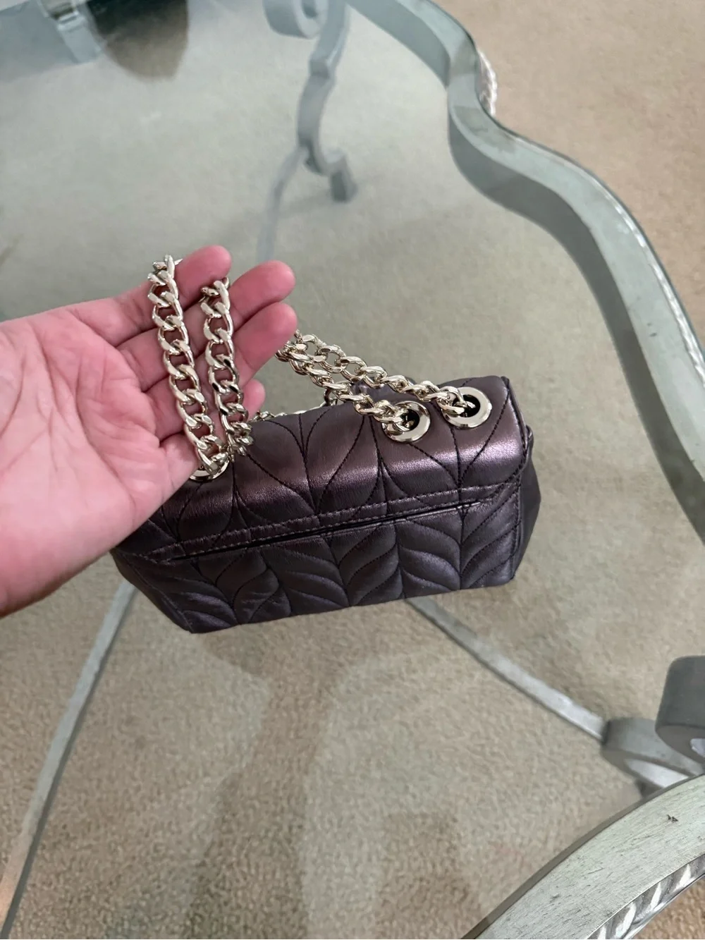 kate spade quilted leather
